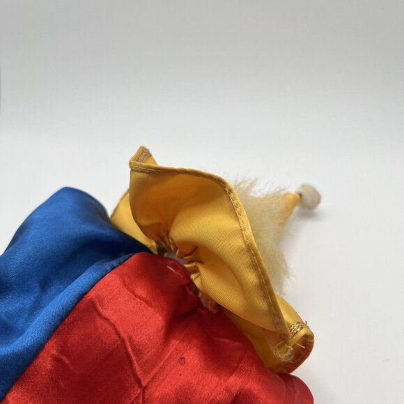 Vintage Porcelain Head Jester Clown Doll 9" Collectible Circus Sand Filled - Picture 7 of 14